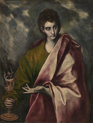 Картина Св.Иоанн Евангелист (Мадрид, Прадо) - Эль Греко 