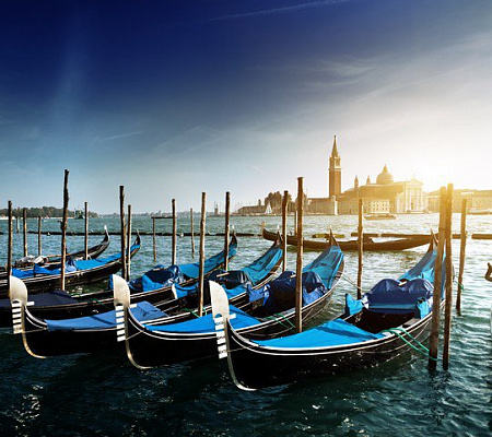 Картина Гондолы Венеции - Город 