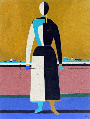 Картина Женщина с граблями - Малевич Казимир 