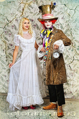 Картина Дівчина та клоун - Парні старовинні 