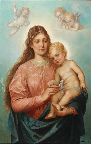Ханс Зацька - Мадонна з немовлям