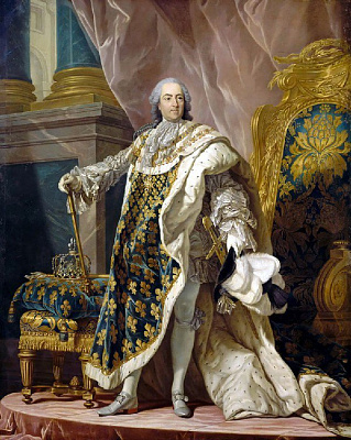 Картина Людовик XV - Мужские старинные 