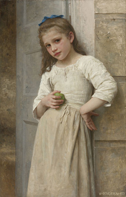 Картина Ивонна на пороге - Бугро Уильям-Адольф 