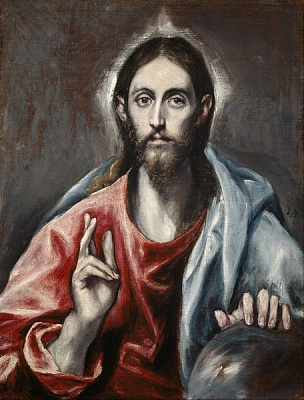 Картина Христос-Вседержитель (Едінбург, Нац. Галерея Шотландії) - Ель Греко 