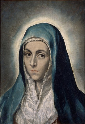 Картина Діва Марія (Страсбург, Музей образотворчих мистецтв) - Ель Греко 