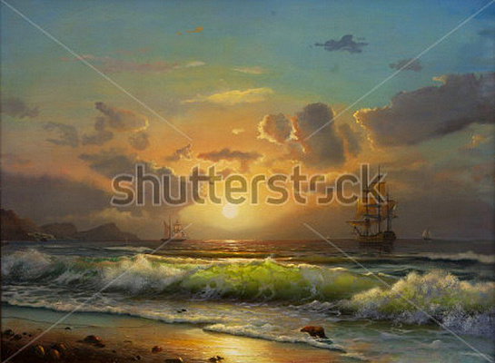 Картина Море на заході сонця - Куліаніонак Лілія 