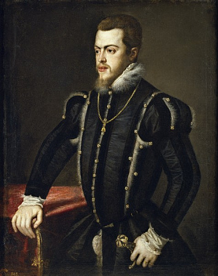 Картина Портрет Филиппа II - Вечеллио Тициан 