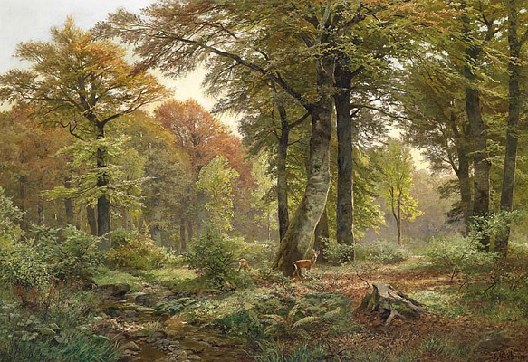 Картина Дикий лес - Бемер Генрих 