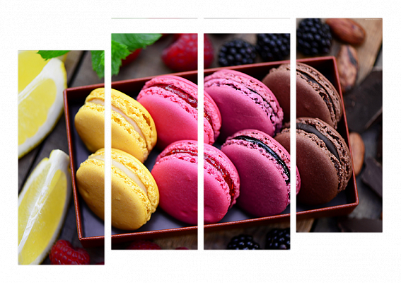 Картина Французький десерт - З чотирьох частин 