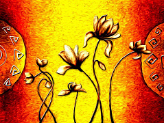 Абстрактные цветы 10