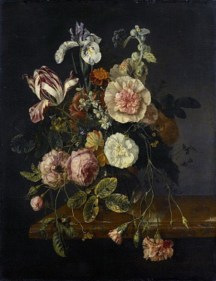 Картина Вальскапелле Якоб ван - Ваза з квітами. - Картини на кухню 