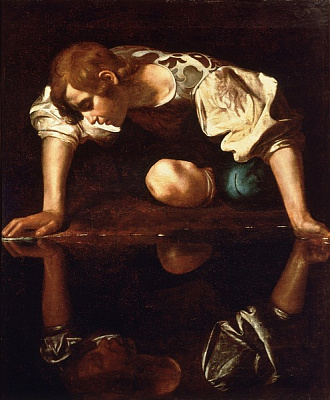 Картина Нарцисс - Караваджо Микеланджело  
