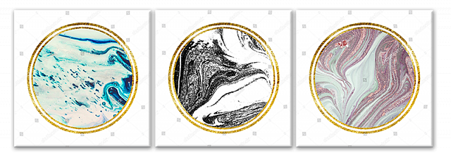 Картина Мраморная композиция - Караколла арт 