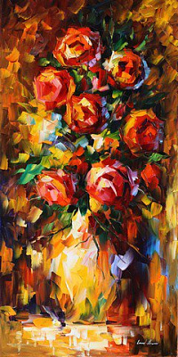 Картина Літні троянди - Афремов Леонід 