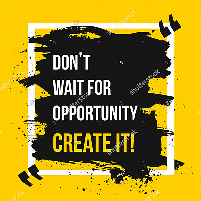Картина "Create oportunity" - Мотивационные постеры и плакаты 