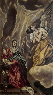 Картина Благовещение 3 (Толедо, Музей Санта-Крус) - Эль Греко 