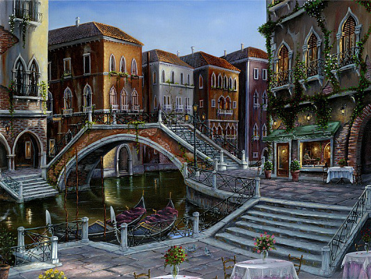 Картина Рассвет в Венеции - Финейл Роберт 