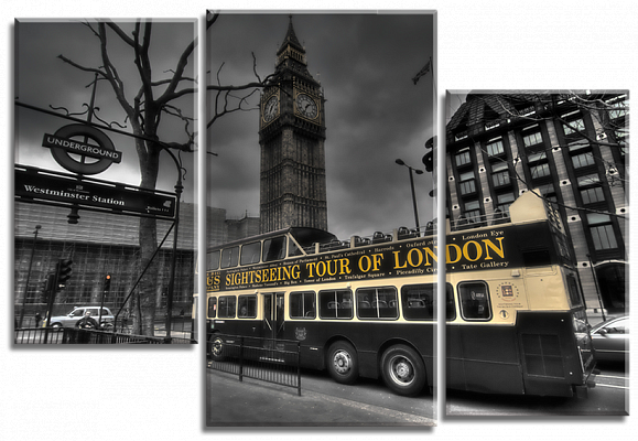 Картина Экскурсия по Лондону - Из трех частей 