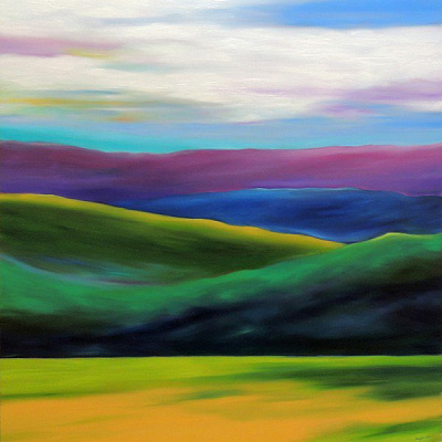 Картина Гірські пагорби - Джонстон Мері 