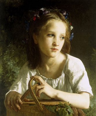 Картина Юная Офелия - Бугро Уильям-Адольф 