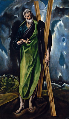 Картина Мастерская Эль Греко. Святой Андрей - Эль Греко 