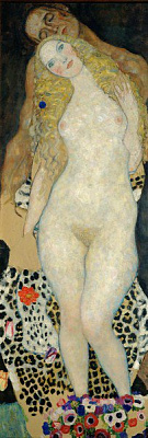 Картина Адам и Ева - Климт Густав 
