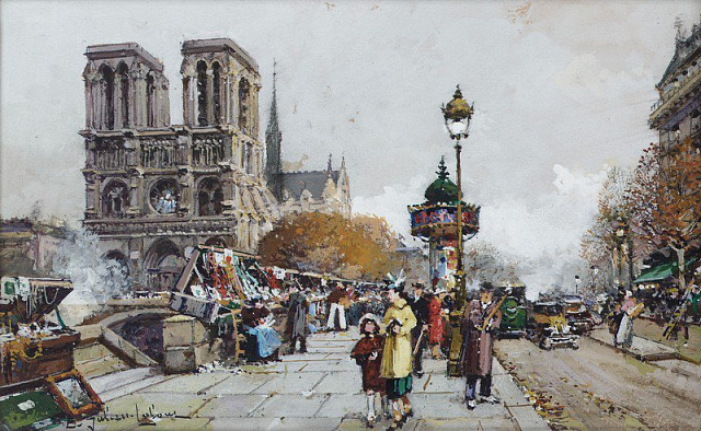 Картина Собор Парижской Богоматери2 - Гальен-Лалу Эжен 