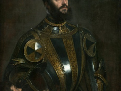 Портрет Альфонсо дАвалоса, маркиза дель Васто, в доспехах с пажом 
