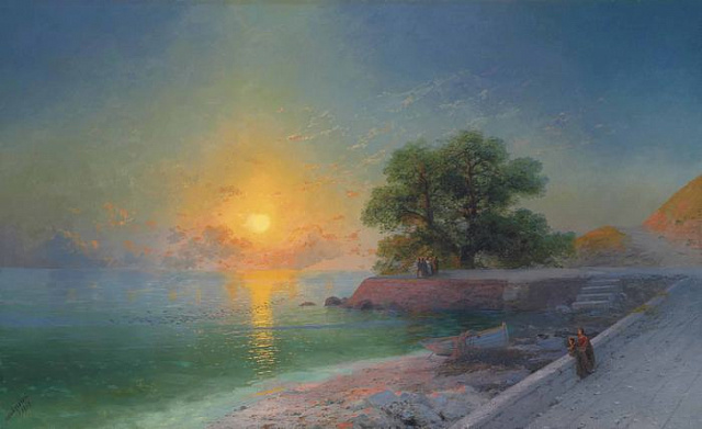 Картина Прогулянка на заході сонця - Айвазовський Іван 