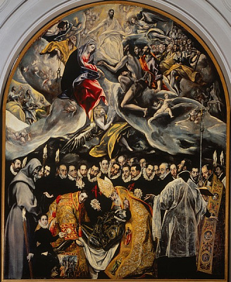 Картина Погребение графа Оргаса - Эль Греко 
