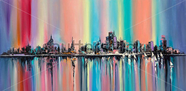 Картина Городская радуга - Тихонова Светлана  