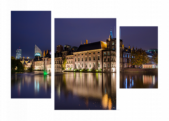 Картина Бінненхоф у Гаазі - З трьох частин 