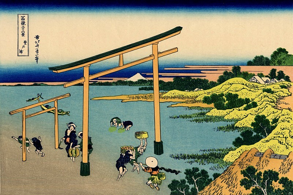 Картина Залив Нобото - Японская живопись 