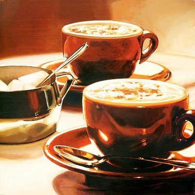 Картина Ланди Федерико - Кофе с сахаром - Картины для кафе 