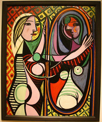 Картина Девушка перед зеркалом - Пикассо Пабло 