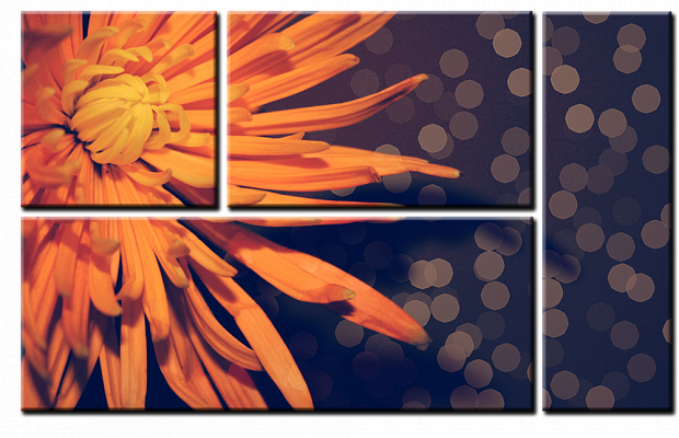Картина Оранжевое настроение 3 - Из четырех частей 