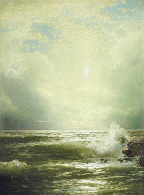 Картина Волна с свете солнца - Ричардс Уильям Трост 