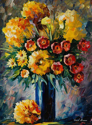 Картина Красивые цветы - Афремов Леонид 