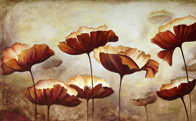 Картина Абстрактные цветы 15 - Кулик Рафал  