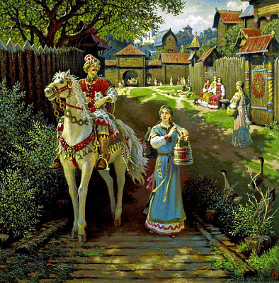 Картина Якось у Київській Русі - Парні старовинні 