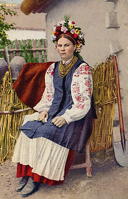 Картина Украинска дівчина - Женские национальные 