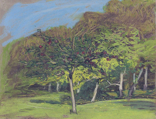 Картина Фруктовые деревья - Моне Клод 