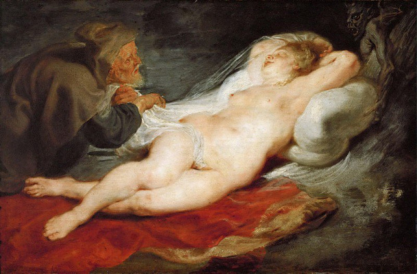 Картина Отшельник и спящая Анжелика - Рубенс Питер Пауль 