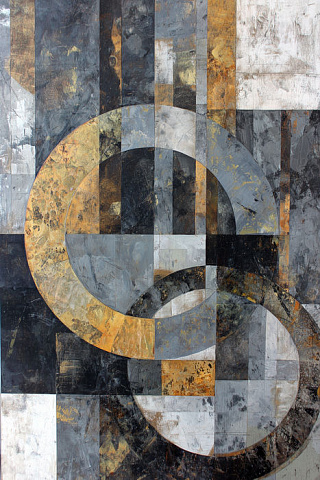 Круги и квадраты на сером 2