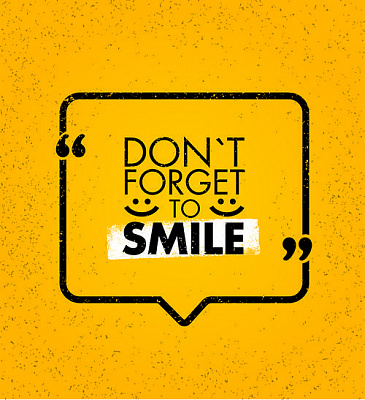 Картина "Don't forget to smile" - Мотивационные постеры и плакаты 