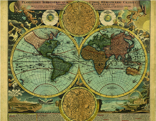 Картина Карта мира 2 - Карта мира на стену 