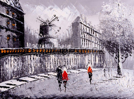 Картина Улица у Мулен Руж - CYC 