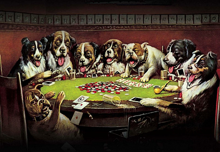 Кассіус Марцелл Кулідж - Собаки, що грають у покер 4
