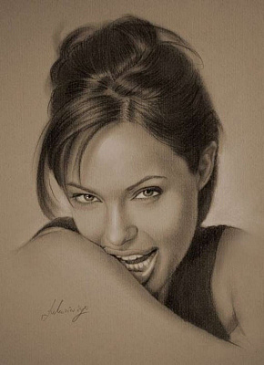 Картина Анджелина - Картины карандашом 