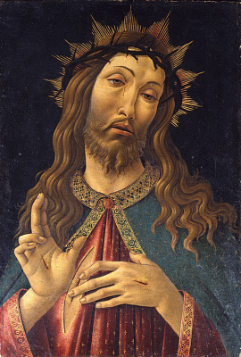 Картина Христос в терновом венце - Боттичелли Сандро 